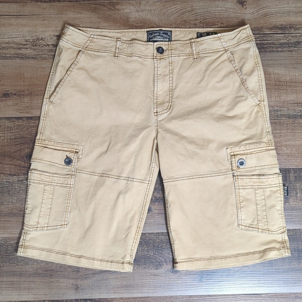 Salvage Supply Co. SLVG Cargo Shorts Size 36 24" Outseam